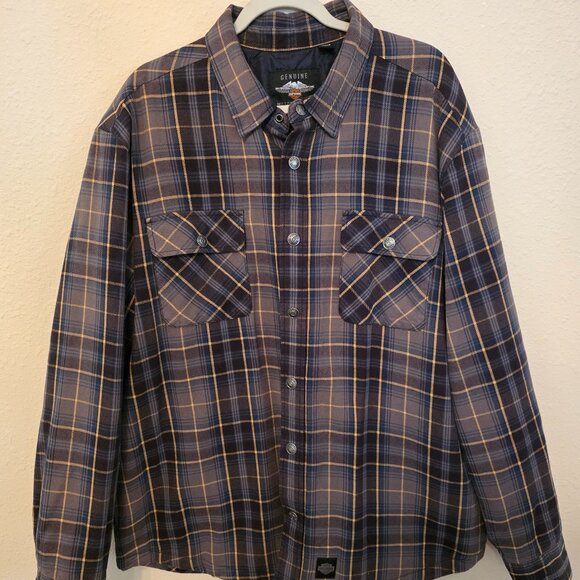 Harley-Davidson Other - Harley Davidson Plaid Flannel Shirt Jacket. Size XL